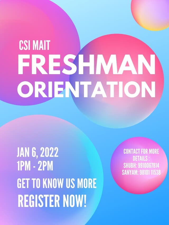 CSI Orientation 2022